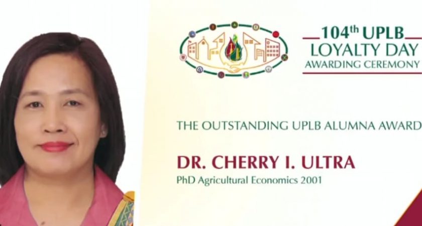 Dr. Cherry I. Ultra, Outstanding UPLB Alumna Awardee