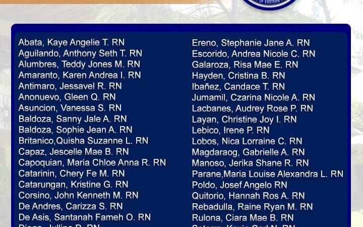 UEP’s New Registered Nurses