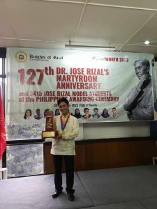 Achievement Unveiled: Nino Anthony N. Petalbo Clinches Second Place in the 34th JRMSP 2023